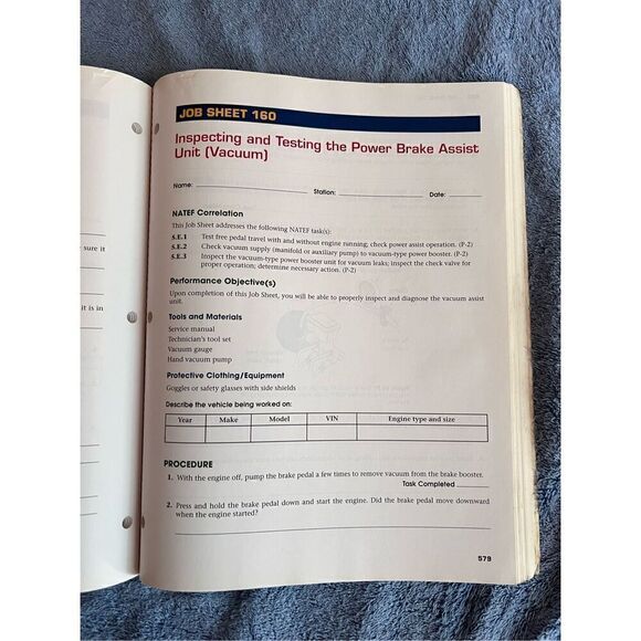 Automotive Service Job Sheets for NATEF Task Mastery - Picture 5 of 5